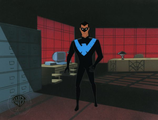 The New Batman Adventures Original Production Cel on Original Background: Nightwing Supply