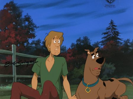 Scooby-Doo and the Witch s Ghost Original Production Cel and Matching Drawing Signed by Bob Singer: Shaggy, Scooby For Sale