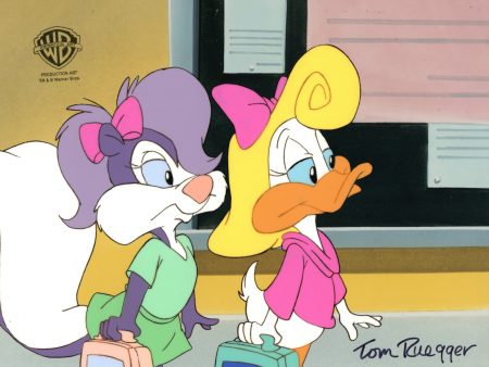 Tiny Toon Adventures Original Production Cel Signed by Tom Ruegger: Fifi, Shirley Cheap