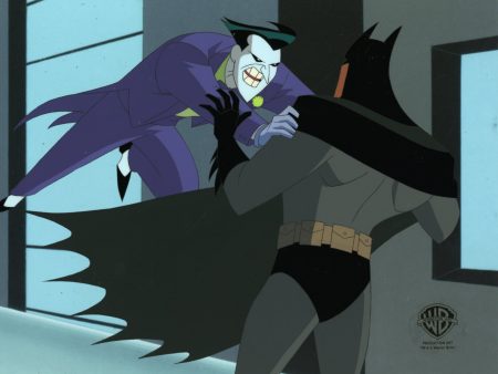 The New Batman Adventures Original Production Cel with Matching Drawing: Joker, Batman Fashion