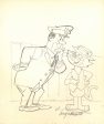 Top Cat and Officer Charles Dibble Original Character Drawing Signed Iwao Takamoto For Discount