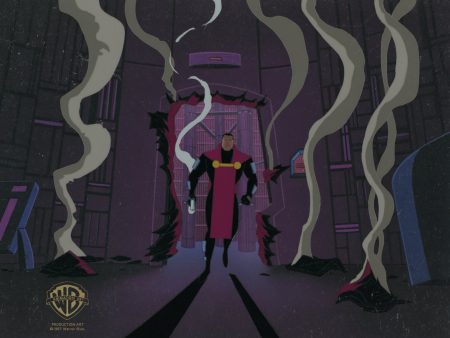 Superman The Animated Series Original Production Cel on Original Background: Jor-El Online now