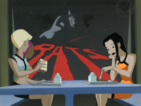 Batman Beyond Original Production Cel with Matching Drawinga: Dana, Chelsea, Max Online Sale