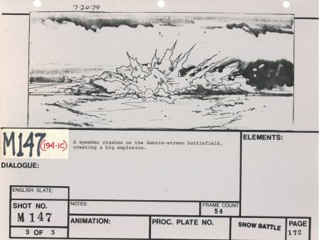 Star Wars: Episode V - The Empire Strikes Back: VFX Storyboard Cheap