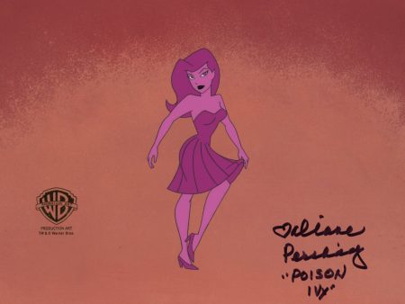 The New Batman Adventures Original Production Cel Signed by Diane Pershing: Poison Ivy Hot on Sale