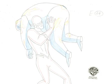 Justice League Original Production Drawing: The Flash Fashion