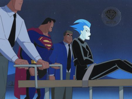 Superman the Animated Series Original Production Cel: Livewire, Superman, Dan Turpin For Discount