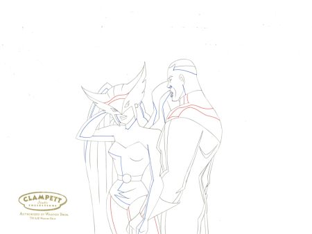 Justice League Original Production Drawing: Hawkgirl, Green Lantern For Discount