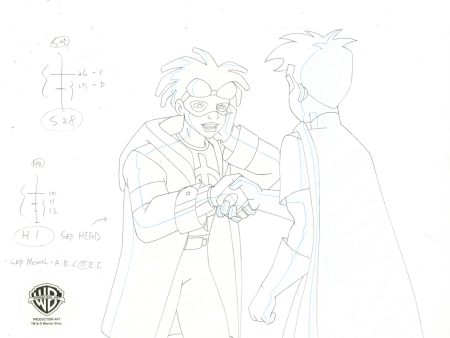 Static Shock Original Production Drawing: Static, Robin For Sale