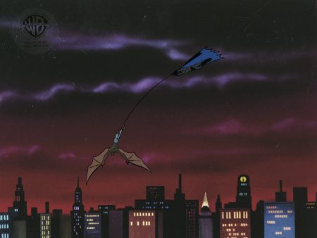 Batman The Animated Series Original Production Cel with Matching Drawing: Batman, Man-Bat For Cheap