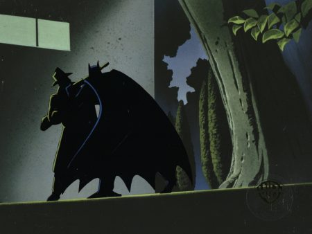 Batman The Animated Series Original Production Cel with Matching Drawing: Batman For Sale