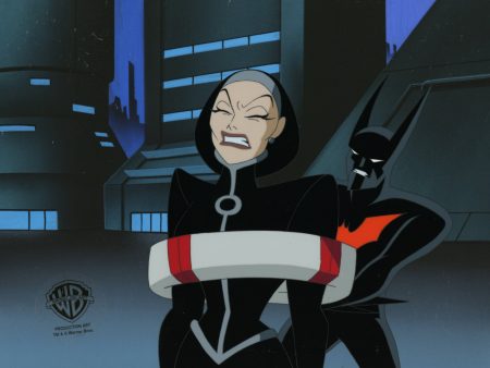 Batman Beyond Original Production Cel with Matching Drawing: Batman, Bombshell Hot on Sale