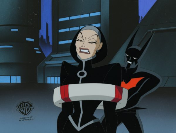 Batman Beyond Original Production Cel with Matching Drawing: Batman, Bombshell Hot on Sale