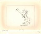 Top Cat and Benny the Ball Double Aperture Drawings: One Signed by Iwao Takamoto on Sale