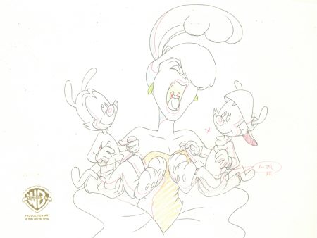 Animaniacs Original Production Drawing: Yakko, Wakko For Cheap