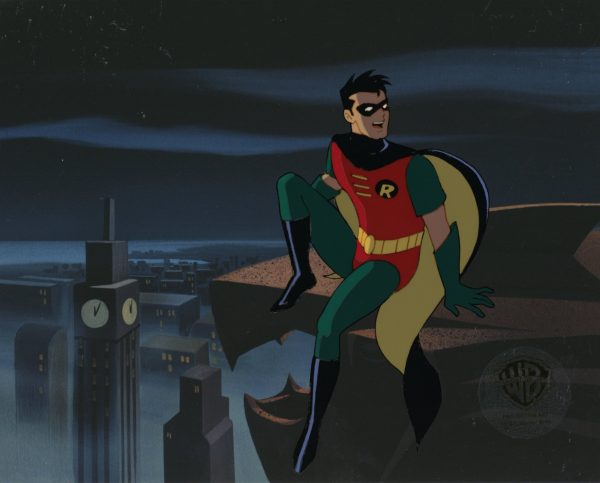 Batman The Animated Series Original Production Cel with Matching Drawing: Robin For Cheap