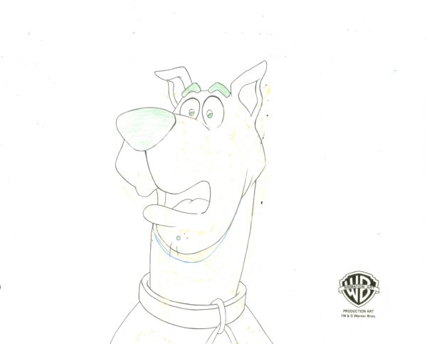 Scooby-Doo on Zombie Island Original Production Cel with Matching Drawing Signed by Bob Singer: Scooby Online Hot Sale