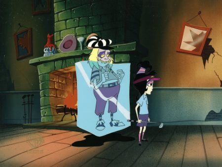 Beetlejuice The Animated Series Original Production Cel with Matching Drawing: Beetlejuice, Lydia For Sale