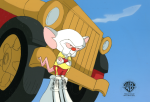 Pinky And The Brain Original Production Cel on Original Background: Brain Online