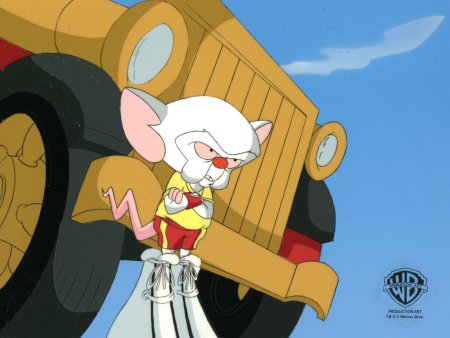 Pinky And The Brain Original Production Cel on Original Background: Brain Online