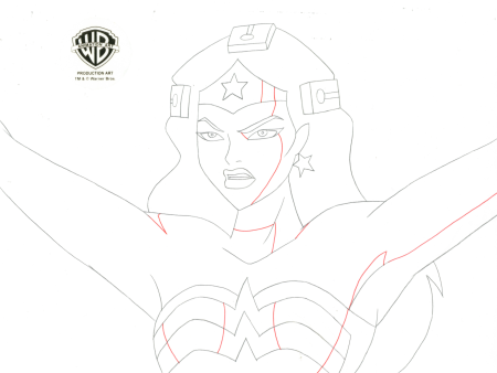 Justice League Original Production Drawing: Wonder Woman Sale