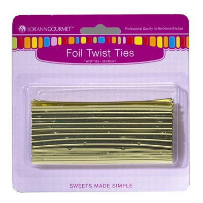 Foil Twist Ties - Gold Online now