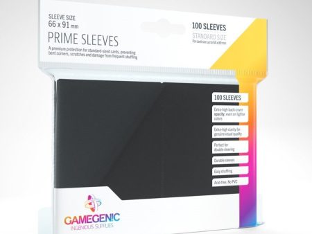 Gamegenic - Prime Sleeves - Black (100ct) Hot on Sale