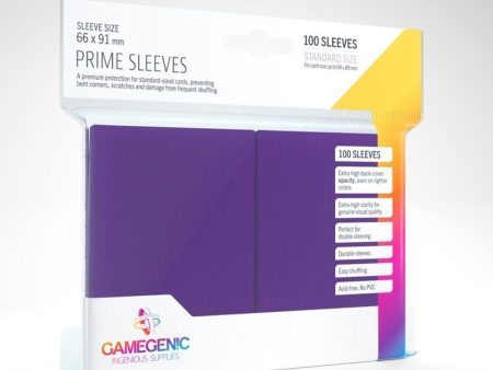 Gamegenic - Prime Sleeves - Purple (100ct) on Sale