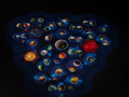 Laserox - Twilight Imperium Map Frame (3 Player Module) (Black) on Sale