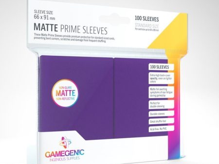 Gamegenic - Matte Prime Sleeves - Purple (100ct) on Sale