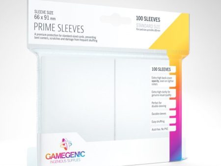 Gamegenic - Prime Sleeves - White (100ct) Fashion