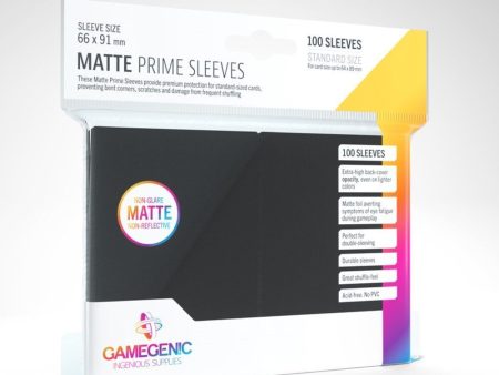 Gamegenic - Matte Prime Sleeves - Black (100ct) Cheap