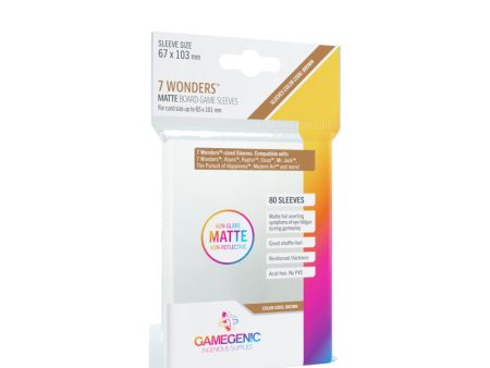 Gamegenic - Matte 7 Wonders Sleeves (80ct) Sale