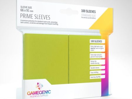 Gamegenic - Prime Sleeves - Lime (100ct) Cheap