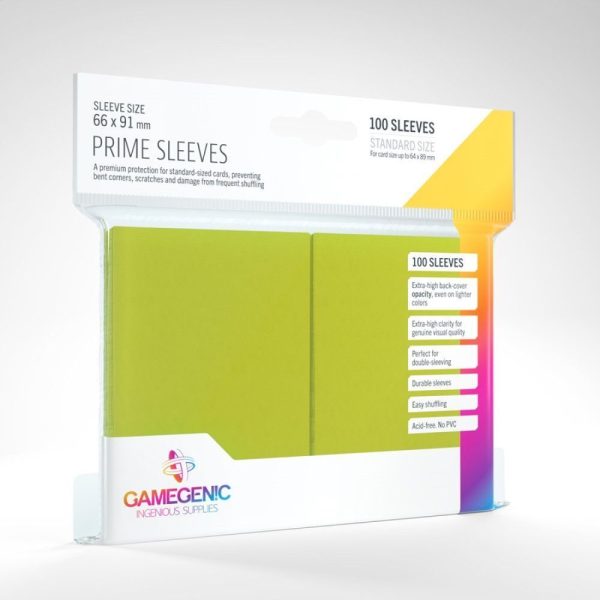 Gamegenic - Prime Sleeves - Lime (100ct) Cheap