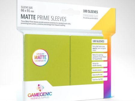 Gamegenic - Matte Prime Sleeves - Lime (100ct) Online