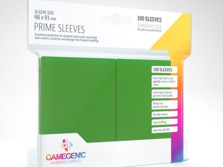 Gamegenic - Prime Sleeves - Green (100ct) Sale