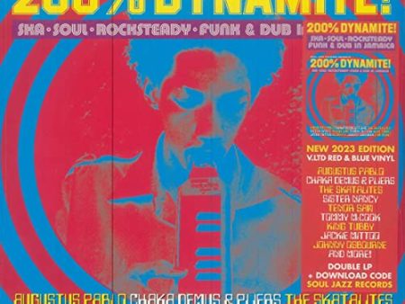 200% DYNAMITE! SKA, SOUL, ROCKSTEADY, FUNK & DUB IN JAMAICA [2LP RED & BLUE VINYL] RSD 2023 Online Sale